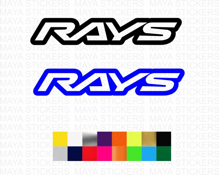 Rays Racing Logo RIM STICKER] RAYS ENGINEERING, VOLK RACING WHEEL,