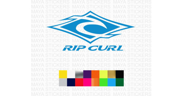 Ripcurl logo decal stickers in custom colors and sizes