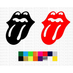 Rolling stone Lip and Tongue logo stickers cars, bikes, laptops, mobile ( Pair of 2 )