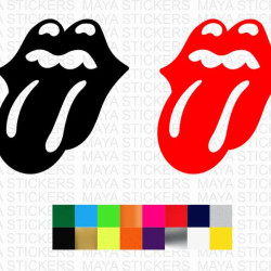 Rolling stones Lip and Tongue logo stickers cars, bikes, laptops, mobile ( Pair of 2 )