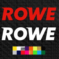 Rowe oil logo stickers for cars and motorcycle ( Pair fo 2 )