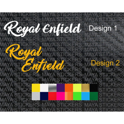 Royal Enfield signals logo sticker in custom colors