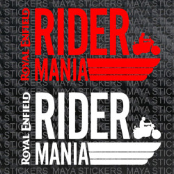 Royal Enfield Rider Mania logo stickers