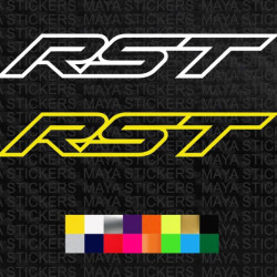 RST logo bike stickers ( Pair of 2 stickers )