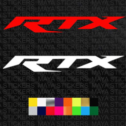 RTX logo stickers for TVS apache RTX 300 and helmets