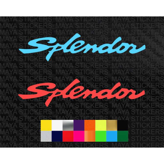 Hero Splendor logo sticker for bikes and helmets