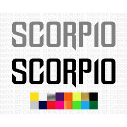 Scorpio logo sticker for Mahindra Scorpio