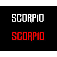 Scorpio logo sticker for Mahindra Scorpio ( Pair of 2 )