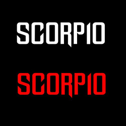 Scorpio logo sticker for Mahindra Scorpio ( Pair of 2 )