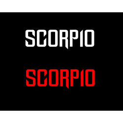 Scorpio logo sticker for Mahindra Scorpio ( Pair of 2 )