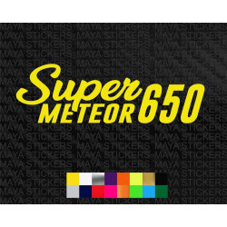 Royal Enfield Super Meteor 650 logo stickers for motorcycles and helmets