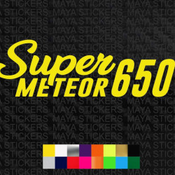 Royal Enfield Super Meteor 650 logo stickers for motorcycles and helmets