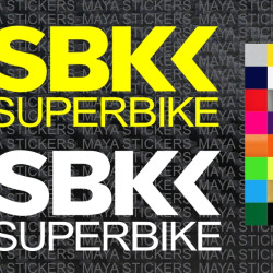 SBK Superbike world championship logo sticker for motorcycles and helmets