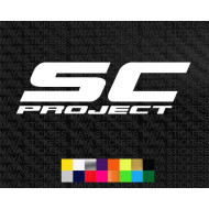 SC Project exhaust sticker for motorcycles 