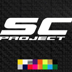 SC Project exhaust sticker for motorcycles 