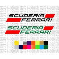 Scuderia Ferrari logo Stickers for cars ( Pair of 2 )