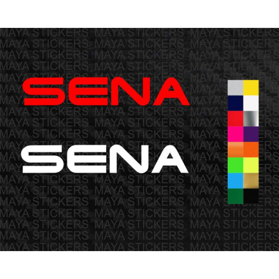Sena technologies logo bike stickers ( Pair of 2 )