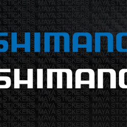 Shimano logo stickers for bicycles, fishing gears, and others ( Pair of 2 )