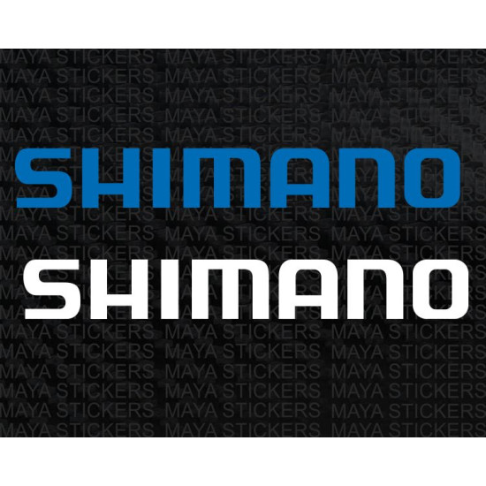 Shimano logo decal stickers in custom colors and sizes