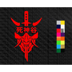 Shinigami Japanese God of death decal stickers 