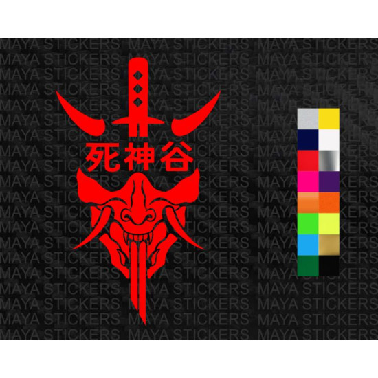 Shinigami Japanese God of death decal stickers 