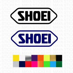 Shoei logo decal stickers for motorcycles, helmets and others ( pair of 2 )