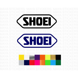 Shoei logo decal stickers for motorcycles, helmets and others ( pair of 2 )