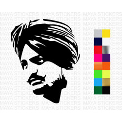 Siddhu Moose wala decal stickers for cars, bikes, laptops