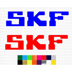 SKF logo stickers for motorcycles, helmets, and cars ( Pair of 2 )