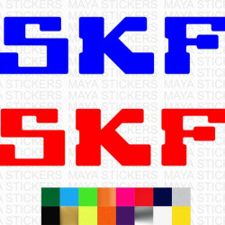 SKF logo stickers for motorcycles, helmets, and cars ( Pair of 2 )