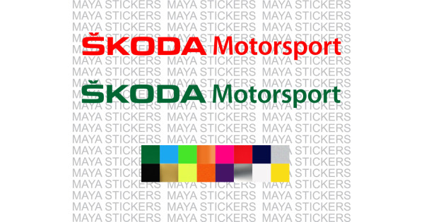 Наклейка skoda motorsport