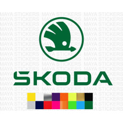 Skoda new 2022 full logo car stickers 