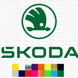 Skoda new 2022 full logo car stickers 