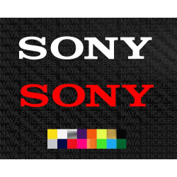 SONY logo stickers for cars, mobiles, laptops and others ( pair of 2 )