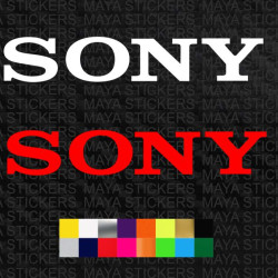 SONY logo stickers for cars, mobiles, laptops and others ( pair of 2 )