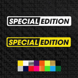 Special edition logo sticker for cars, motorcycles, laptops or any other surface. ( pair of 2 )