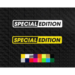 Special edition logo sticker for cars, motorcycles, laptops or any other surface. ( pair of 2 )
