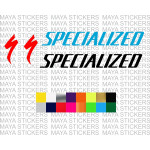 Specialized bicycles logo stickers for cycles and helmets