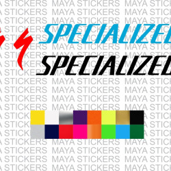 Specialized bicycles logo stickers for cycles and helmets