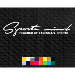 Sports Mind powered by Honda sports decal 