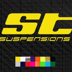 ST Suspensions logo sticker for cars ( Pair of 2 )