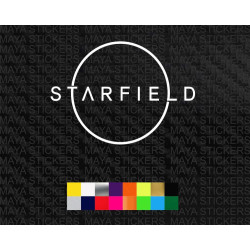 Starfield logo decal sticker for xbox, playstation, laptops, desktops and others
