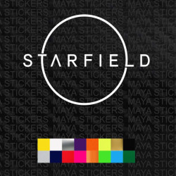 Starfield logo decal sticker for xbox, playstation, laptops, desktops and others