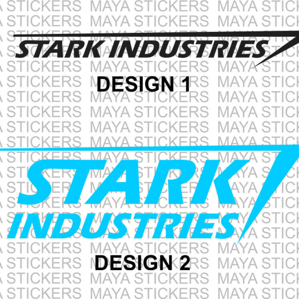 Stark Industries logo decal stickers in custom colors and sizes ( Pair ...