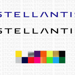 Stellantis logo decal stickers for cars and others ( Pair of 2 stickers )