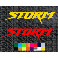 Storm sticker for cars, bikes, laptops, mobile and helmets