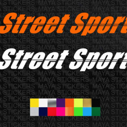 Street Sport logo bike stickers ( Pair of 2 stickers )