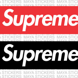 Supreme logo stickers for cars, bikes, laptops, mobile