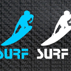 Surf logo decal stickers ( Pair of 2)