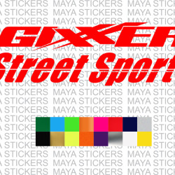 Suzuki Gixxer street sport logo sticker for Gixxer motorcycles